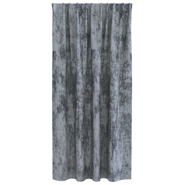 vidaXL Velvet Curtains 2 pcs Silver Grey 68.90 x 55.12 in Velvet