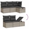 vidaXL Garden Sofa Set Light Gray, Dark Gray