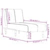 vidaXL Chaise Lounge Dark Grey Velvet 21.7 in x 55.1 in x 27.6 in