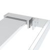 vidaXL Walk-in Shower Wall with Shelf Chrome 35.4x76.8" ESG Glass&Aluminium