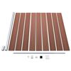 vidaXL WPC Fence Set 7 Square + 1 Slanted 516.1"x73.2" Brown