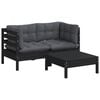 vidaXL Garden Lounge Set Anthracite, Black