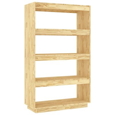 vidaXL Book Cabinet/Room Divider 31.5"x13.8"x53.1" Solid Wood Pine