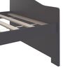 vidaXL Day Bed Dark Grey Solid Pinewood 35.4x78.7in
