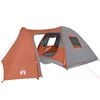 vidaXL Family Tent Dome 6-Person Orange Waterproof
