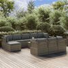 vidaXL Garden Lounge Set Grey and Dark Grey