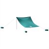 vidaXL Beach Canopy with Sand Anchors Green 119.7x118.1"