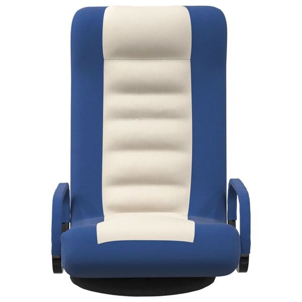 vidaXL Floor Chair Blue and cream Fabric (100% polyester), metal, foam