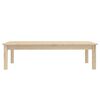 vidaXL Coffee Table Brown Solid pine wood 43.3 in x 19.7 in x 11.8 in