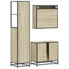 vidaXL Bathroom Furniture Set Sonoma Oak Engineered wood, Metal Standard