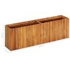 vidaXL Raised Bed Natural wood color Solid acacia wood 59.1x11.8x19.7 in