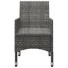 vidaXL Dining Set Gray, Dark Gray