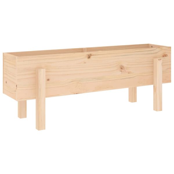 vidaXL Garden Raised Bed  39.8"x11.8"x15" Solid Wood Pine
