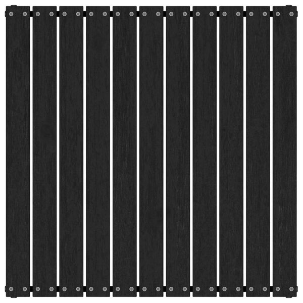 vidaXL Wooden Footstool Black Solid pinewood, fabric (100% polyester)