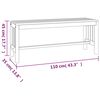 vidaXL Garden Bench Natural Eucalyptus Solid eucalyptus wood Medium