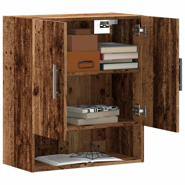 vidaXL Wall Cabinet Old Wood Engineered Wood Medium Wall Cabinet