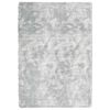 vidaXL Shaggy Rug Silver grey 100% Polyester 47.2 x 66.9 in Non-slip