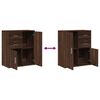 vidaXL Sideboard Brown Oak Engineered Wood Medium Sideboard