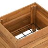 vidaXL Raised Bed Varying shades of teak Solid teak wood, steel Medium