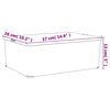 vidaXL Plastic Storage Box Set of 3 Transparent Polypropylene (PP)
