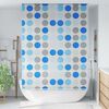vidaXL Shower Roller Blind Blue, Grey, White EVA with aluminum parts