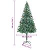 vidaXL Artificial Christmas Tree Green 70.87 in PVC and Steel