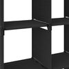 vidaXL Display Shelf Black Fabric (100% polyester), steel Large