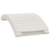 vidaXL Sun Lounger White Solid Acacia wood with whitewash Large Foldable