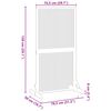 vidaXL Privacy Screen Brown 79.5 x 50 x 150 cm Solid Acacia wood
