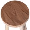 vidaXL Bar Chair Brown Solid Teak Wood One Size Durable Bar Stool