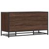 vidaXL Shoe Bench Brown Oak Engineered Wood and Metal
