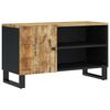 vidaXL TV Cabinet Mango Wood Natural Finish Solid Mango Wood Medium