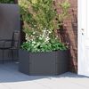 vidaXL Garden Planter Anthracite Polypropylene (PP) Medium Stackable