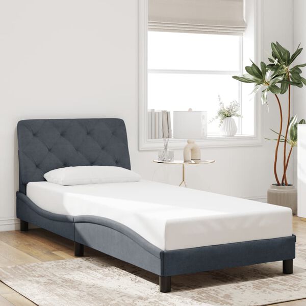 vidaXL Bed Frame Dark Grey