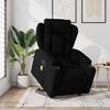vidaXL Electric Stand Up Massage Recliner Chair Black Fabric