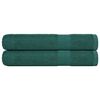 vidaXL Towel Set of 2 Green 100% Cotton XXL Towel Rectangular