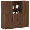 vidaXL Kitchen Cabinet Set Brown Oak Engineered wood Kitchen Cabinet Set