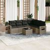 vidaXL Garden Sofa Set Grey