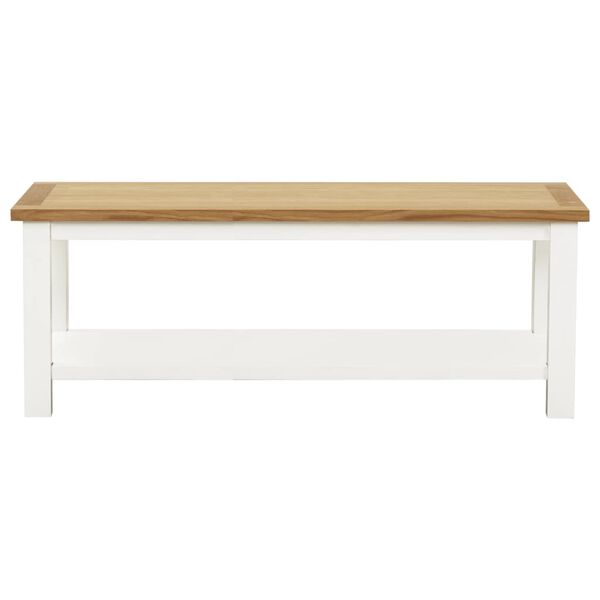 vidaXL Coffee Table Oak and white