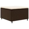 vidaXL Patio Lounge Set Brown, Cream White