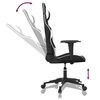 vidaXL Gaming Chair Black and White Faux Leather