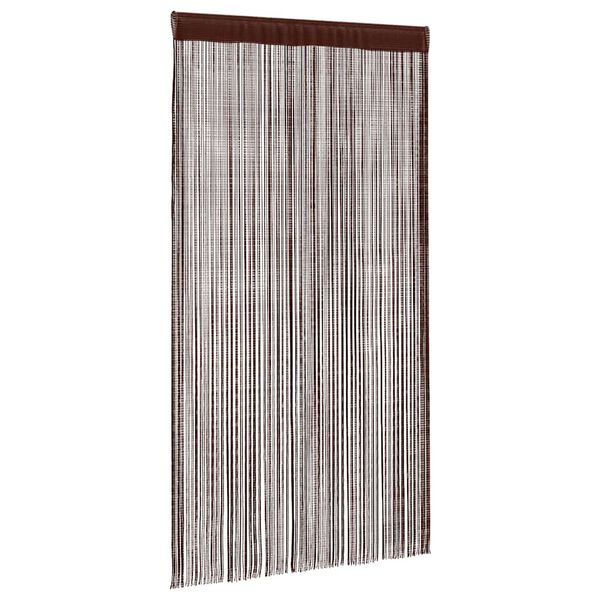vidaXL String Curtains 2 pcs 39.4x98.4" Brown