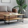 vidaXL Coffee Table Sonoma Oak Engineered Wood Medium Coffee Table