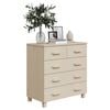 vidaXL Sideboard Honey Brown Solid Pine Wood and MDF Medium Sideboard