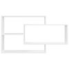 vidaXL Wall Shelf White Engineered Wood Medium Wall mounting