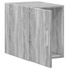 vidaXL Wall Cabinet Grey Sonoma Engineered Wood Medium Wall Cabinet
