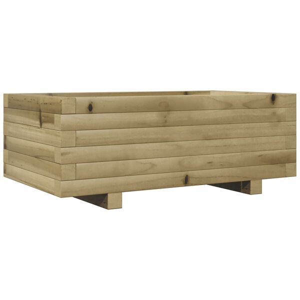 vidaXL Garden Planter Natural Wood Solid Pine Wood Medium Durable