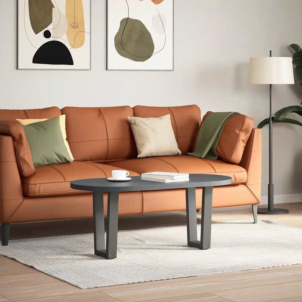 vidaXL Dining Table Leg Anthracite Powder-coated steel 15 x