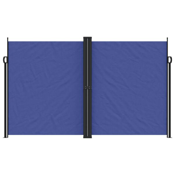 vidaXL Retractable Side Awning Blue