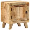 vidaXL Bedside Cabinet Rough mango wood natural finish Solid mango wood